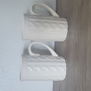 Bay Island Tall Mugs - Cable Knit Design